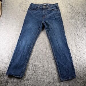 Goodfellow Jeans Mens 32x30 Blue Cotton Denim Straight Outdoor Workwear Faded